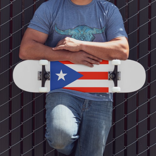 Skateboard Bandera de Boricua Bandera de Puerto Rico 4Hector (Exterior 3)