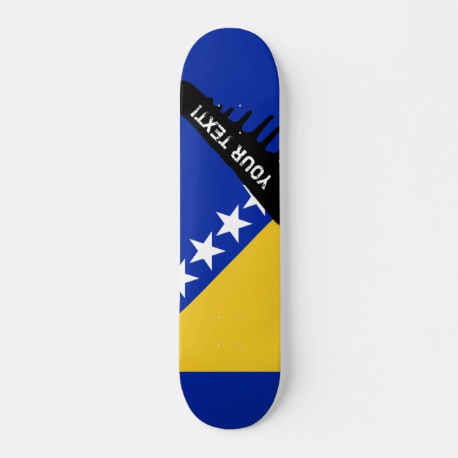 Skateboard Bandera de Bosnia (Anverso )
