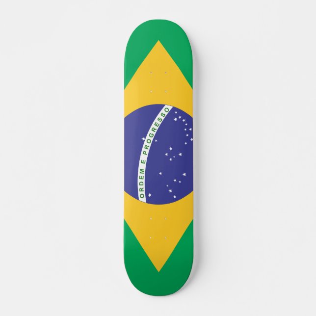 Skateboard Bandera de Brasil (Anverso )
