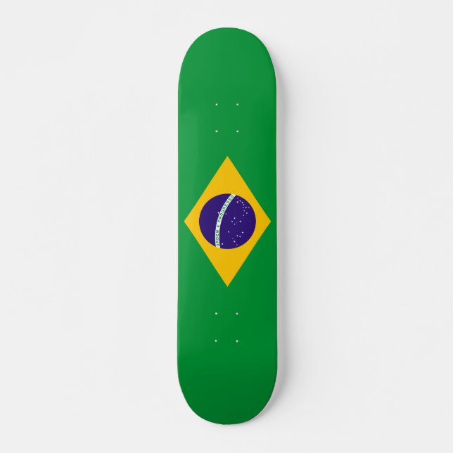 Skateboard Bandera de Brasil (Anverso )