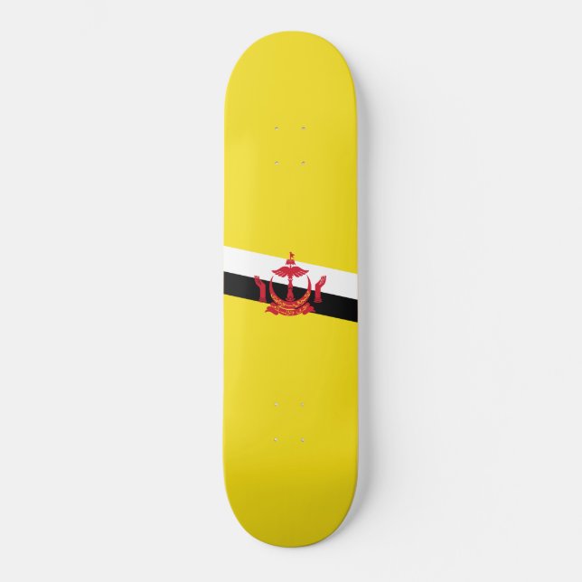 Skateboard Bandera de Brunei (Anverso)