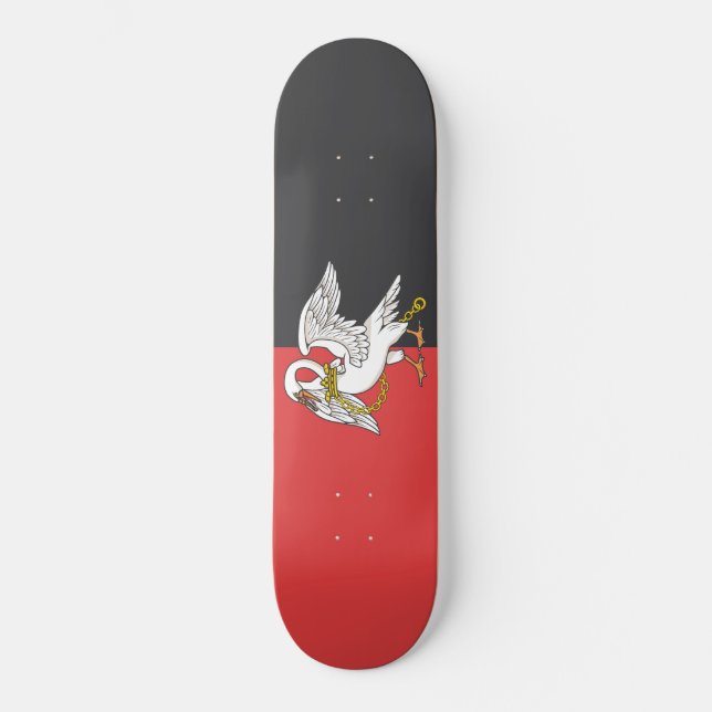 Skateboard Bandera de Buckinghamshire (condado del Reino Unid (Anverso)