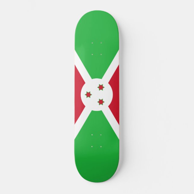 Skateboard Bandera de Burundi (Anverso)
