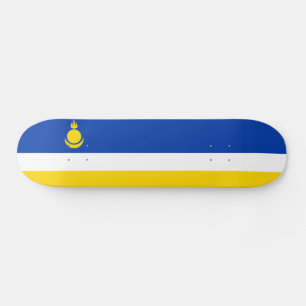 Skateboard Bandera de Buryatia Patriótica