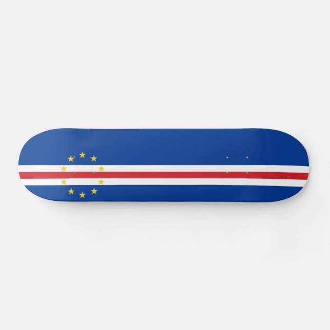 Skateboard Bandera de Cabo Verde (Horz)