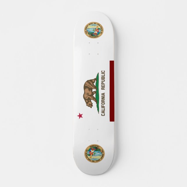 Skateboard Bandera de California (Anverso )