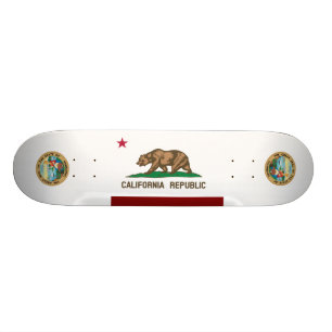 Skateboard Bandera de California