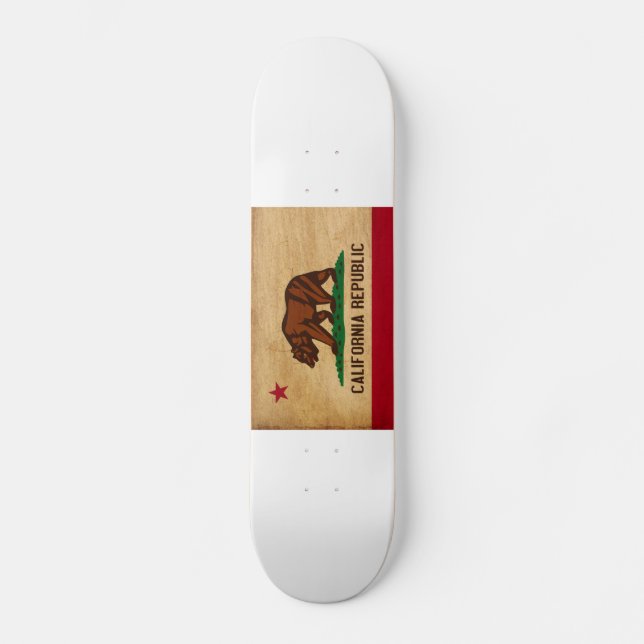 Skateboard Bandera de California (Anverso)