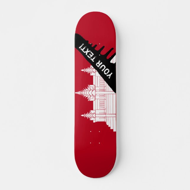 Skateboard Bandera de Camboya (Anverso )