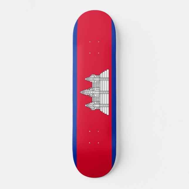 Skateboard Bandera de Camboya (Anverso)