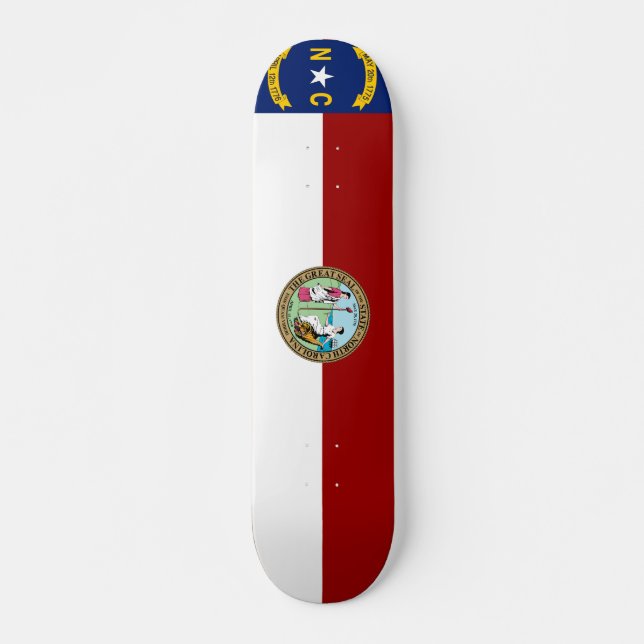 Skateboard Bandera de Carolina del Norte (Anverso )