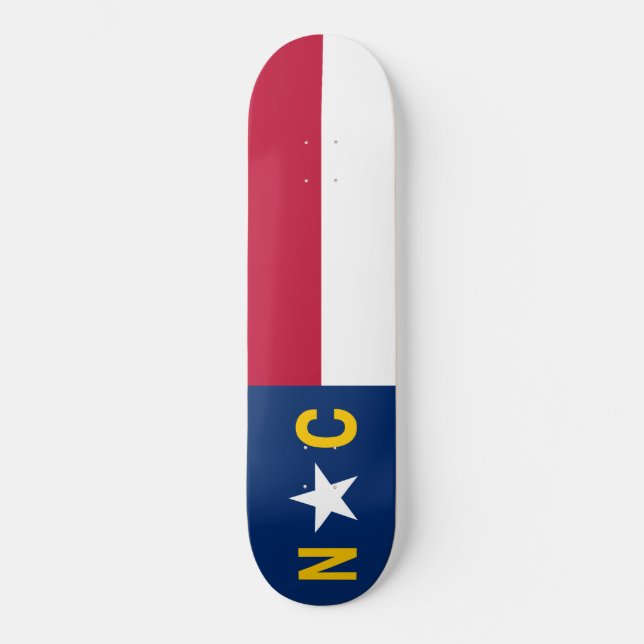 Skateboard Bandera de Carolina del Norte (Anverso)