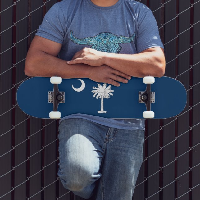 Skateboard Bandera de Carolina del Sur (Exterior 3)