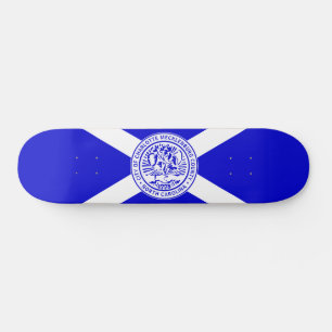Skateboard Bandera de Charlotte (Carolina del Norte)