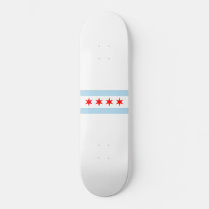 Skateboard Bandera de Chicago (Illinois)