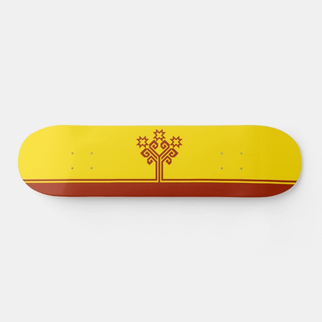 Skateboard Bandera de Chuvashia (Horz)