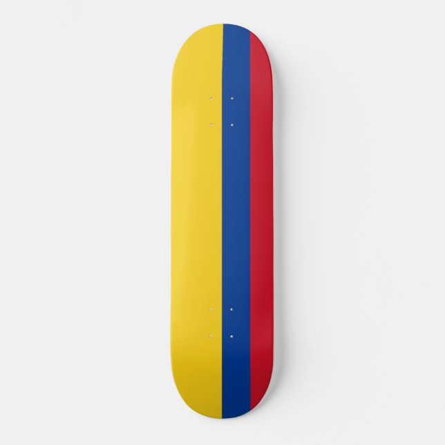 Skateboard Bandera de Colombia (Anverso)