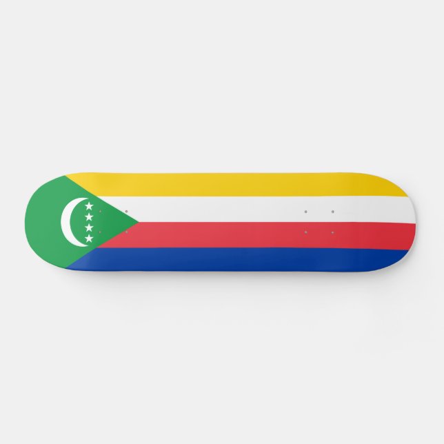 Skateboard Bandera de Comoras (Horz)