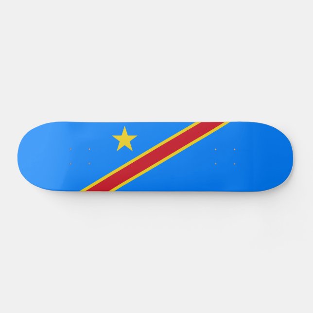 Skateboard Bandera de Congo Kinshasa (Horz)