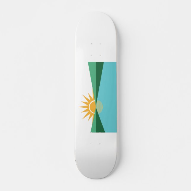 Skateboard Bandera de Coral Springs, Florida (Anverso )