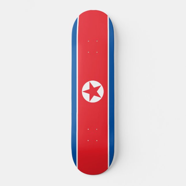 Skateboard Bandera de Corea del Norte (Anverso)