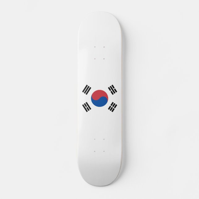 Skateboard Bandera de Corea del Sur (Anverso)