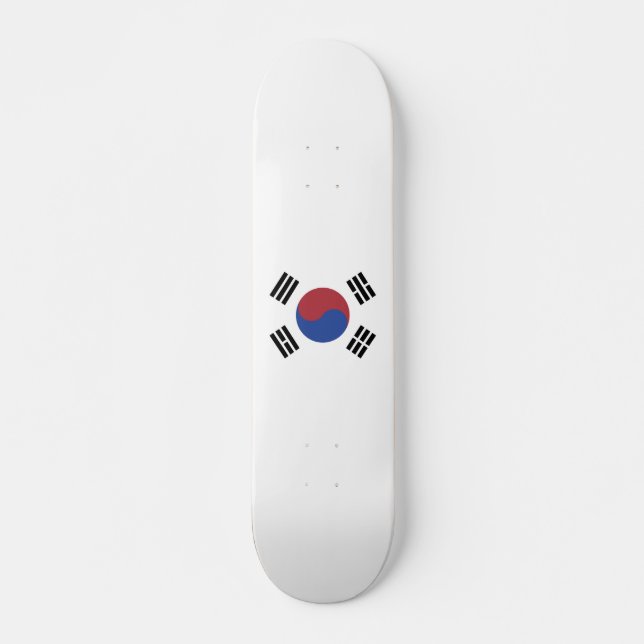 Skateboard Bandera de Corea del Sur (Anverso )