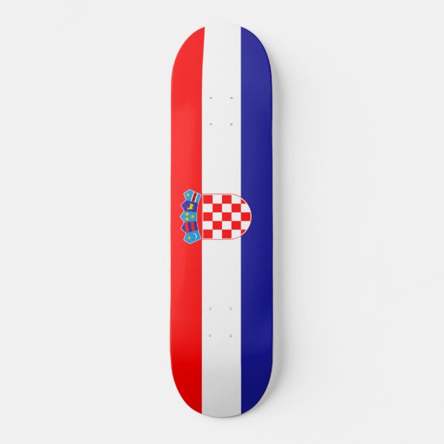 Skateboard Bandera de Croacia (Anverso)