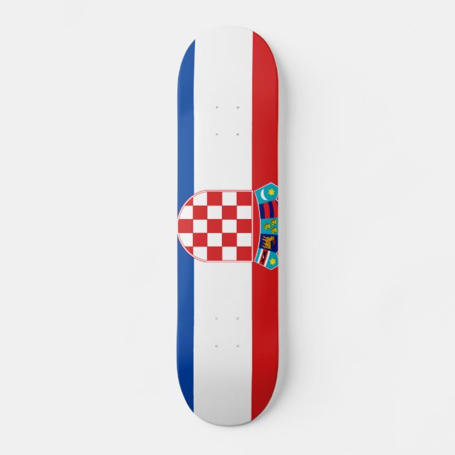Skateboard Bandera de Croacia (Anverso)