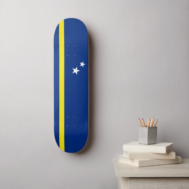 Skateboard Bandera de Curazao (Arte de la pared)