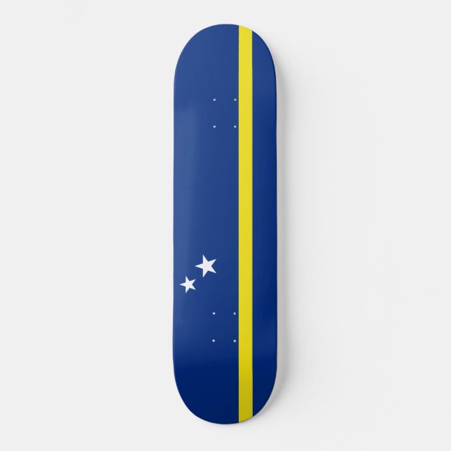 Skateboard Bandera de Curazao (Anverso)