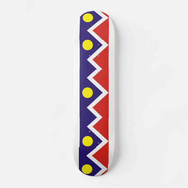 Skateboard Bandera de Denver, Colorado (Anverso)