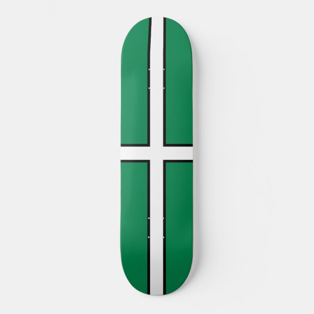 Skateboard Bandera de Devon (condado del Reino Unido) (Anverso)