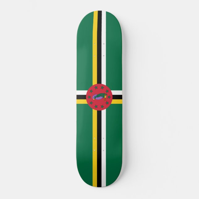 Skateboard Bandera de Dominica (Anverso)