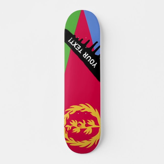 Skateboard Bandera de Eritrea (Anverso )
