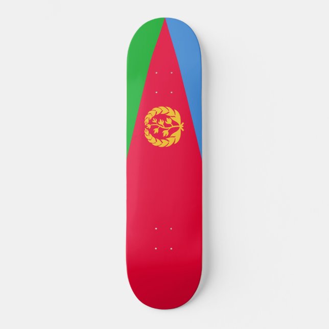 Skateboard Bandera de Eritrea (Eritrea) (Anverso)