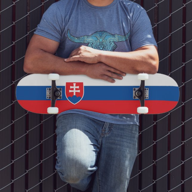 Skateboard Bandera de Eslovaquia (Exterior 3)