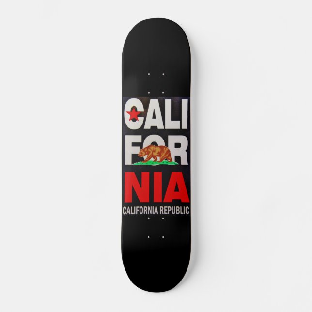 Skateboard Bandera de estado de California (Anverso)