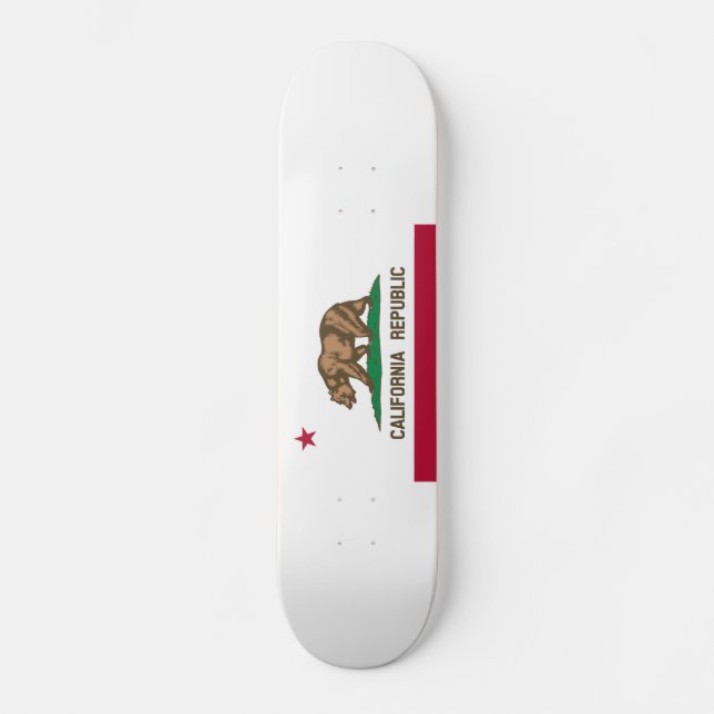 Skateboard Bandera de estado de California (Anverso)