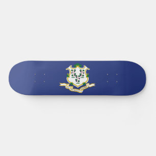 Skateboard Bandera de estado de Connecticut