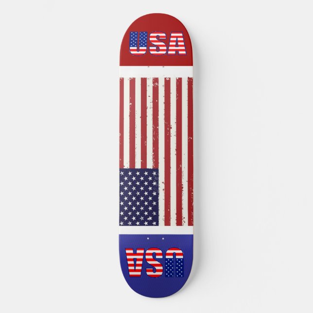 Skateboard Bandera de Estados Unidos (Anverso)