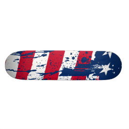 Skateboard Bandera de Estados Unidos de Colores de salpicadur