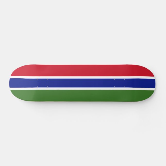 Skateboard Bandera de Gambia (Horz)