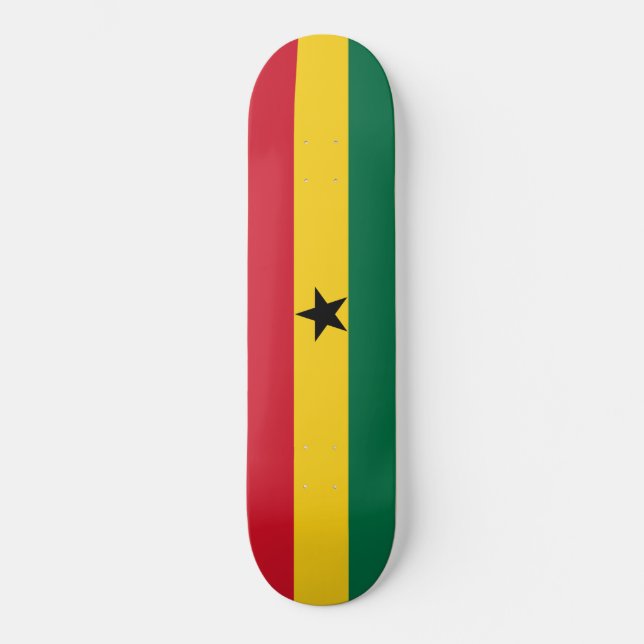 Skateboard Bandera de Ghana (Anverso)