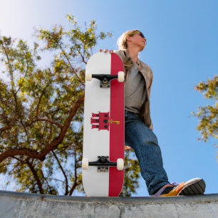 Skateboard Bandera de Gibraltar