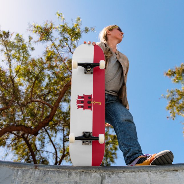 Skateboard Bandera de Gibraltar (Exterior 1)