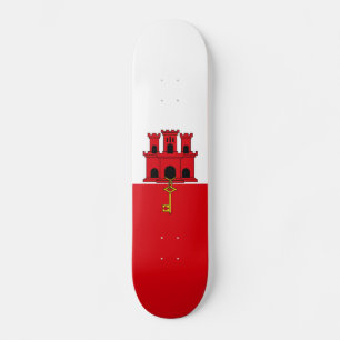 Skateboard Bandera de Gibraltar