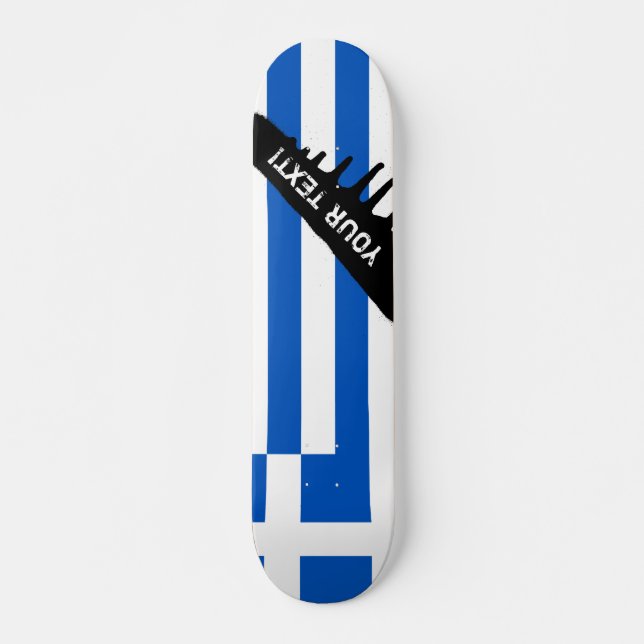 Skateboard Bandera de Grecia (Anverso )