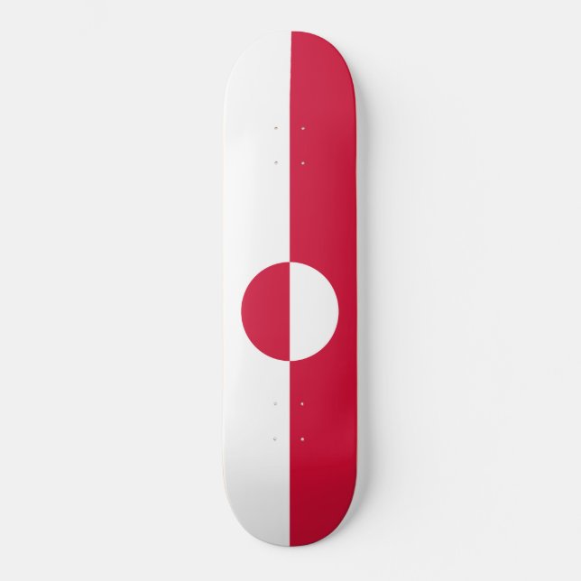 Skateboard Bandera de Groenlandia (Anverso)