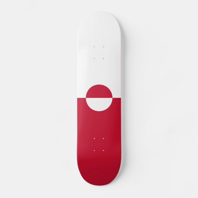Skateboard Bandera de Groenlandia (Anverso)